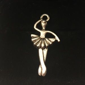 Silver Ballerina Charm